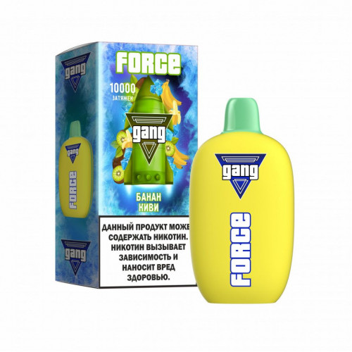 Электронная сигарета GANG Force 10 000 Банан Киви